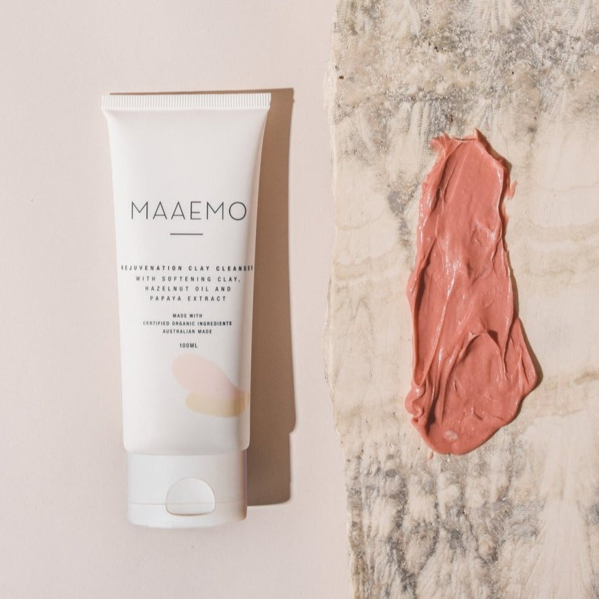 MAAEMO 有機保濕粉紅皂土潔臉乳 Rejuvenation Pink Clay Cleanser
